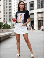 Dámske tričko MEMORY black FashionStreet RY2628