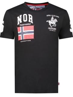 Geografické Nórsko Jequestre 254 M SY1305H/GN-čierne tričko