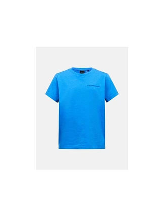 Detské tričko PEAK PERFORMANCE Jr Original Small Logo Tee, modrá farba