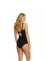 Dámske jednodielne plavky Procida 194659 Black with Flowers Mix - Lupo Line