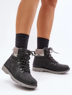 Dámska zateplená členková obuv Lee Cooper čierna LCJ-24-03-3043