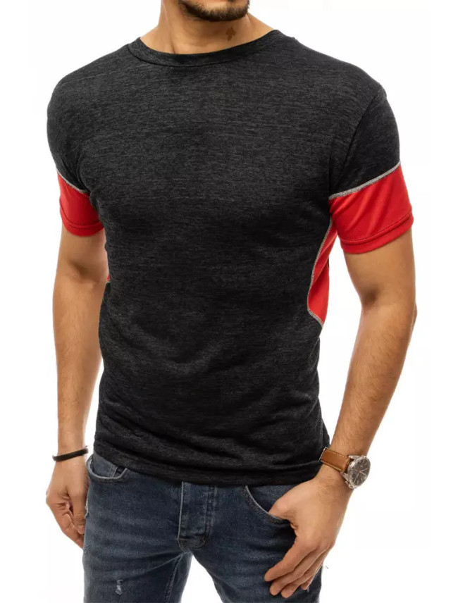 Čierne pánske tričko Dstreet RX4515