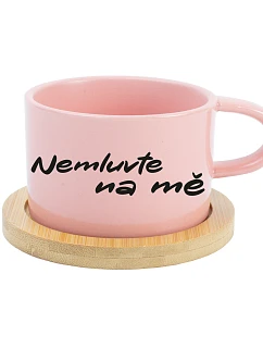 NEMLUVTE NA MĚ – ružový hrnček Makronka 200 ml