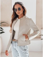 Dámska kožená bunda LOVEBIKER sivá FashionStreet TY5214