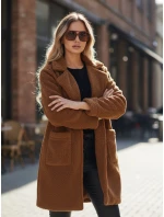 Dámsky zimný kabát Teddy Fur Brown FashionStreet NY0752z