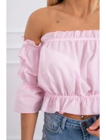 Púdrovo ružová blúzka Púdrovo ružová blúzka