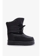 Big Star Platform Snežnice na zips OO274884 Black