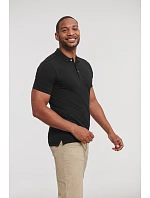 Russell Athletic 566M Pánske elastické polo tričko z piké 10.566M azúrovo modré Russell Athletic 566M Pánske elastické polo tričko z piké 10.566M azúrovo modré