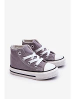 Dziecięce Wysokie Trampki Szare Filemon