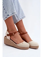 Dámske espadrilky na platforme Wrangler 20261087-99Q Beige