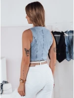 Dámska krátka džínsová vesta BLUEGEM FashionStreet TY4796 Dámska krátka džínsová vesta BLUEGEM FashionStreet TY4796