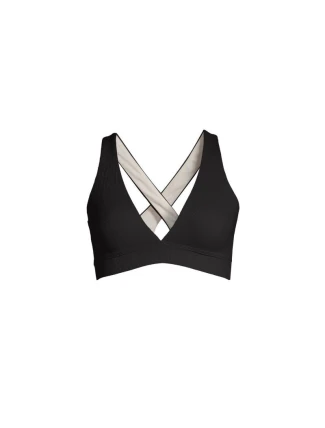 CASALL Bikiny s výstrihom do V a prekríženým chrbtom Black CASALL Bikiny s výstrihom do V a prekríženým chrbtom Black
