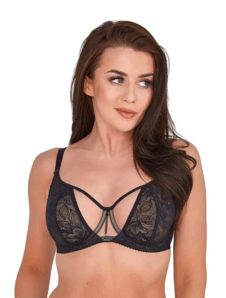 Dámska podprsenka Delia BS0 1208 Black with body - Gaia