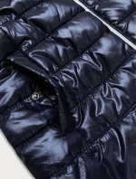 Tmavo modrá prešívaná dámska vesta (7002)