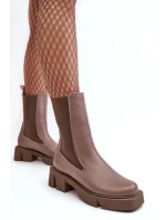 Damskie Botki Sztyblety 2693/230 Laura Messi Brązowe