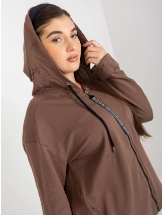 Mikina RV BL 8266.34P hnedá