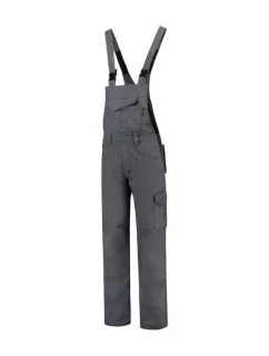 Priemyselné pracovné nohavice Dungaree Overall so šnúrkou unisex convoy grey