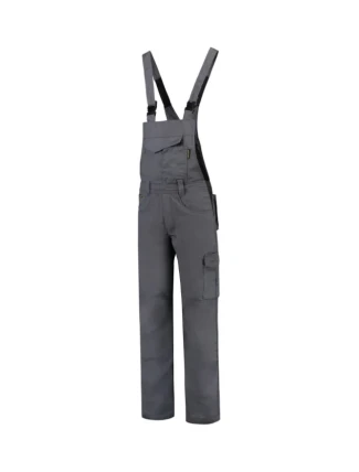 Priemyselné pracovné nohavice Dungaree Overall so šnúrkou unisex convoy grey