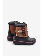 Śniegowce Dziecięce Na Rzepy Lee Cooper LCJ-24-44-2864K Camel