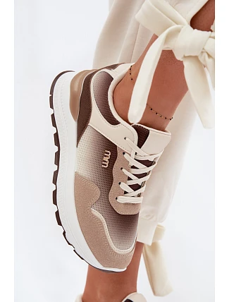 Dámské tenisky na platformě Hnědé Lelmira