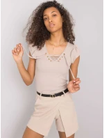 Blúzka DHJ BZ 13301.34P béžová