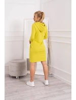 Šaty s kapucňou a kiwi vreckami