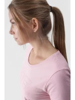 Damski T-Shirt Z Nadrukiem 4F 4FWMM00TTSHF1846-56S Różowy