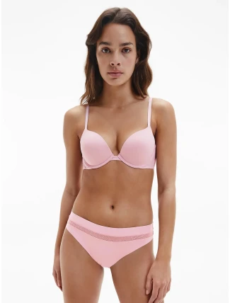 Plunge push up podprsenka QF5613E 7Z2 ružová - Calvin Klein Plunge push up podprsenka QF5613E 7Z2 ružová - Calvin Klein