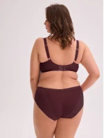 Polomäkká podprsenka Gaia BS 1058 Maxi Wine