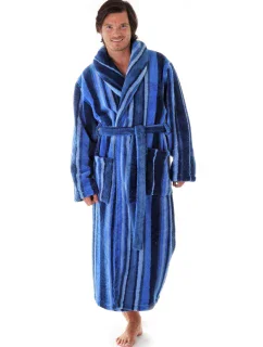 Pánsky župan Joe 3130 pruhovaný modrý - Vestis