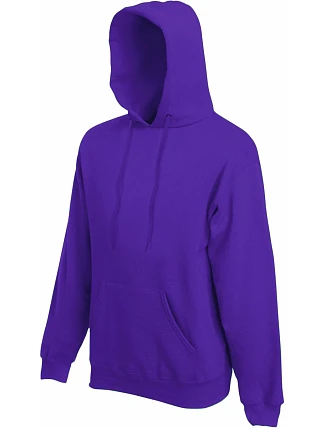 Fruit of the Loom Classic Hooded Sweat Mikina s kapucňou 16.2208 fialová