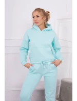 Teplá súprava s mikinou viazanou na spodnú časť mäty
