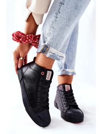 Damskie Wysokie Trampki Cross Jeans II2R4032C Czarne