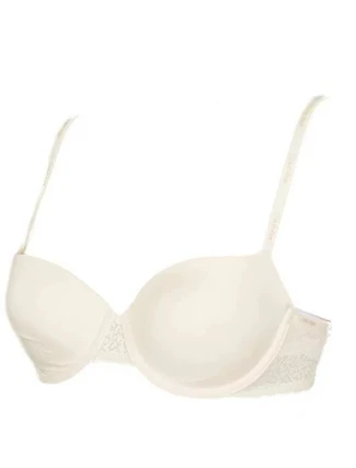 Podprsenka push-up QF5146E - 101 - krémová - Calvin Klein Podprsenka push-up QF5146E - 101 - krémová - Calvin Klein