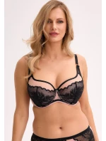 Polomäkká podprsenka Gaia BSM 1308 Amara Maxi Black-Pink