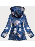 Svetlomodrá dámska obojstranná bunda s kapucňou (SF732)