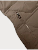 Dámska zimná bunda s kapucňou J Style béžová (16M9099-62)
