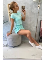 Bavlnená súprava so šortkami mint Bavlnená súprava so šortkami mint