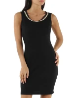 Spoločenské značkové šaty LUXESTAR zdobené perlami krátke čierne - Čierna - LUXESTAR Spoločenské značkové šaty LUXESTAR zdobené perlami krátke čierne - Čierna - LUXESTAR