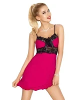 Dámska nočná košeľa Ines Dark Pink - Dkaren