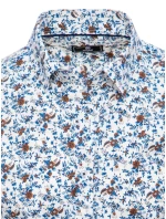 FashionStreet pánske biele tričko s krátkym rukávom KX1011