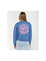 Mikina RIP CURL ICONS OF SURF RELAXED CREW, modrá Mikina RIP CURL ICONS OF SURF RELAXED CREW, modrá