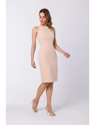 Dámske šaty S342 Beige - Stylove