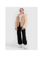 Dievčenská páperová bunda so syntetickou výplňou 4F 4FJRAW25TDJAF0771-83S