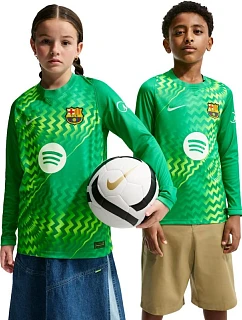 Detské tričko Nike FC Barcelona Stadium Goalkeeper 2026/27, zelené, II3610 324