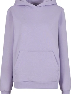 Build your Brand BY 289 Dámska mikina s kapucňou v oversize štýle „Fluffy“ 56.0289 lila