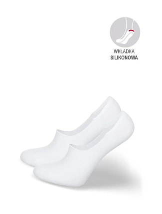 Pánske ponožky Microstopky bavlnené biele Pánske ponožky Microstopky bavlnené biele