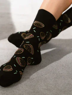 Ponožky Hamburgers 078-165 Black - Viac