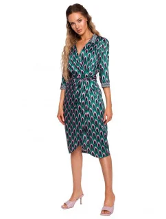 Dámske zavinovacie šaty M668 - Moe