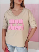 Dámska bavlnená blúzka CHERINO hnedá FashionStreet RY2830 Dámska bavlnená blúzka CHERINO hnedá FashionStreet RY2830